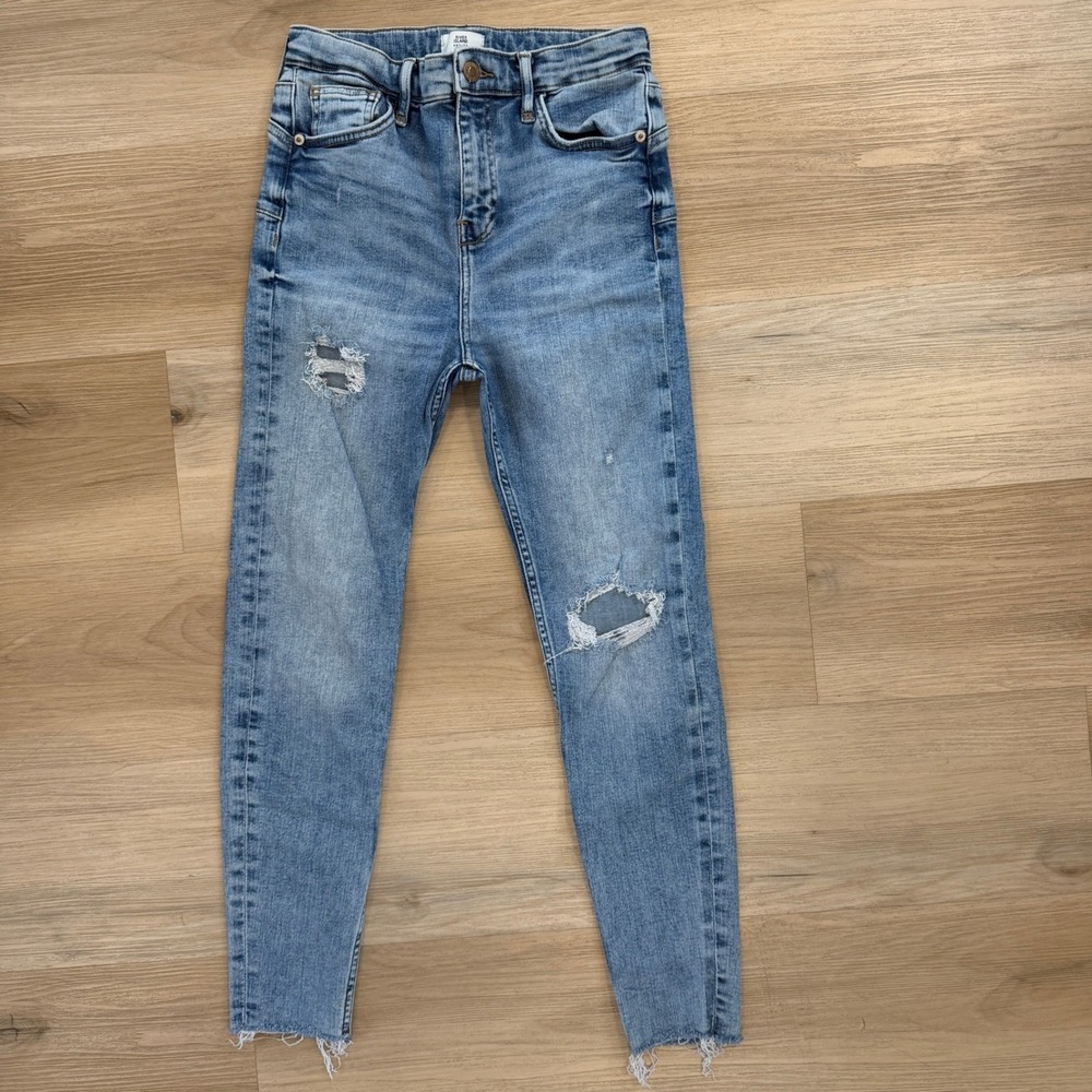 River Island Petite Size 10 High Waisted Skinny Jeans